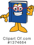 Blue Book Clipart #1374664 by Mascot Junction
