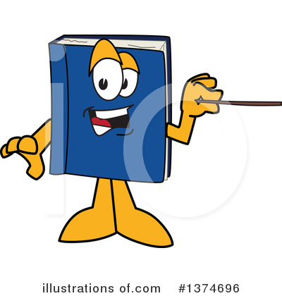 Blue Book Clipart #1374696 by Mascot Junction