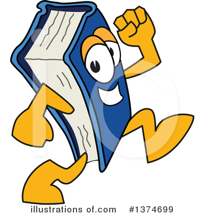 Blue Book Clipart #1374699 by Mascot Junction