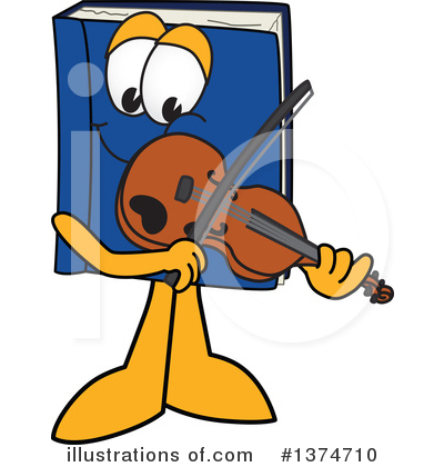 Royalty-Free (RF) Blue Book Clipart Illustration by Mascot Junction - Stock Sample #1374710