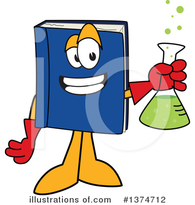 Royalty-Free (RF) Blue Book Clipart Illustration by Mascot Junction - Stock Sample #1374712