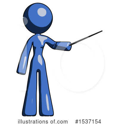 Royalty-Free (RF) Blue Design Mascot Clipart Illustration by Leo Blanchette - Stock Sample #1537154