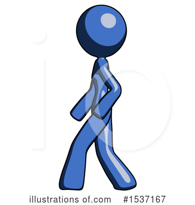 Royalty-Free (RF) Blue Design Mascot Clipart Illustration by Leo Blanchette - Stock Sample #1537167
