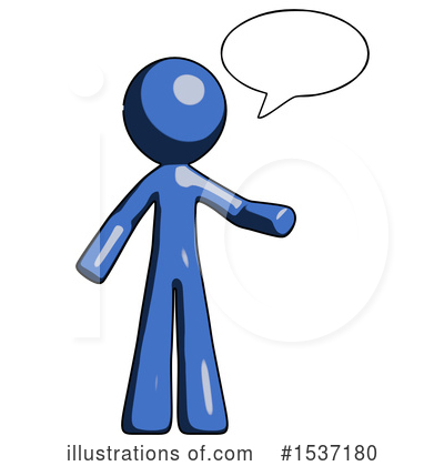 Royalty-Free (RF) Blue Design Mascot Clipart Illustration by Leo Blanchette - Stock Sample #1537180