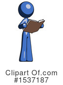 Blue Design Mascot Clipart #1537187 by Leo Blanchette