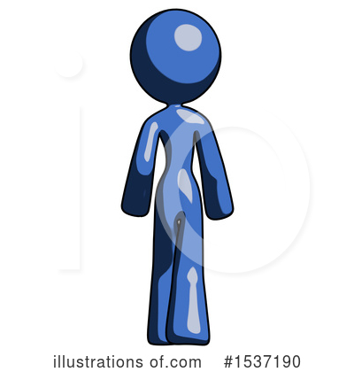 Royalty-Free (RF) Blue Design Mascot Clipart Illustration by Leo Blanchette - Stock Sample #1537190