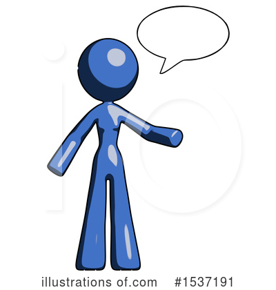 Royalty-Free (RF) Blue Design Mascot Clipart Illustration by Leo Blanchette - Stock Sample #1537191