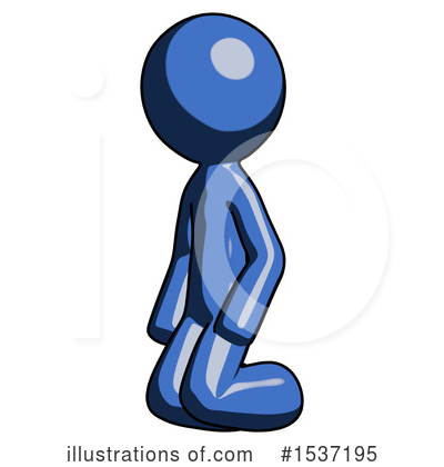 Royalty-Free (RF) Blue Design Mascot Clipart Illustration by Leo Blanchette - Stock Sample #1537195