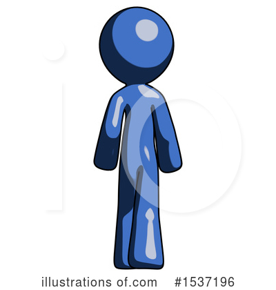 Royalty-Free (RF) Blue Design Mascot Clipart Illustration by Leo Blanchette - Stock Sample #1537196