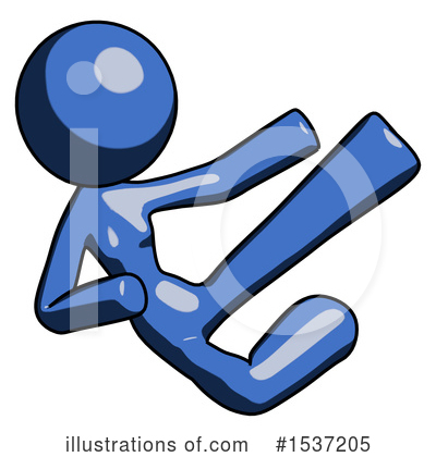 Royalty-Free (RF) Blue Design Mascot Clipart Illustration by Leo Blanchette - Stock Sample #1537205