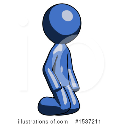 Royalty-Free (RF) Blue Design Mascot Clipart Illustration by Leo Blanchette - Stock Sample #1537211