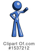Blue Design Mascot Clipart #1537212 by Leo Blanchette