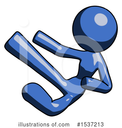 Royalty-Free (RF) Blue Design Mascot Clipart Illustration by Leo Blanchette - Stock Sample #1537213