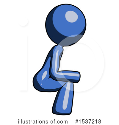 Royalty-Free (RF) Blue Design Mascot Clipart Illustration by Leo Blanchette - Stock Sample #1537218