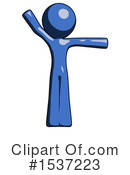 Blue Design Mascot Clipart #1537223 by Leo Blanchette