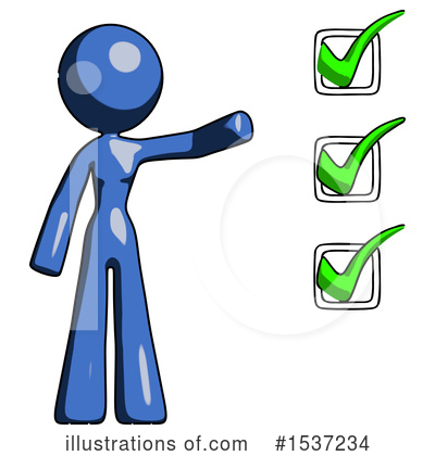 Royalty-Free (RF) Blue Design Mascot Clipart Illustration by Leo Blanchette - Stock Sample #1537234