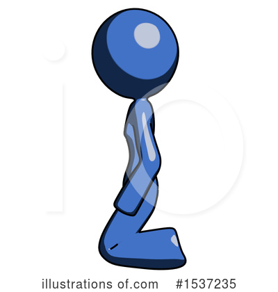 Royalty-Free (RF) Blue Design Mascot Clipart Illustration by Leo Blanchette - Stock Sample #1537235