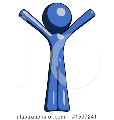 Royalty-Free (RF) Blue Design Mascot Clipart Illustration by Leo Blanchette - Stock Sample #1537241