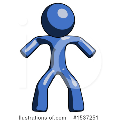 Royalty-Free (RF) Blue Design Mascot Clipart Illustration by Leo Blanchette - Stock Sample #1537251