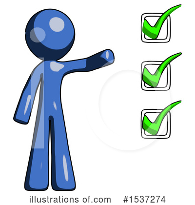 Royalty-Free (RF) Blue Design Mascot Clipart Illustration by Leo Blanchette - Stock Sample #1537274