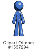 Blue Design Mascot Clipart #1537294 by Leo Blanchette