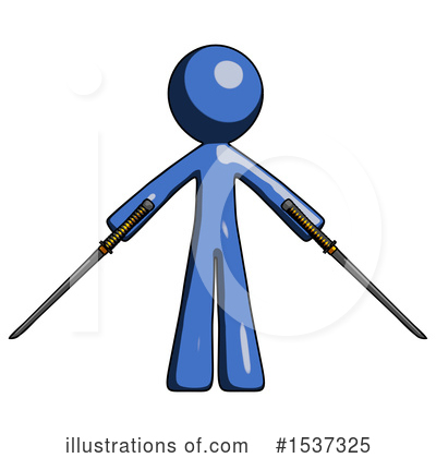 Royalty-Free (RF) Blue Design Mascot Clipart Illustration by Leo Blanchette - Stock Sample #1537325