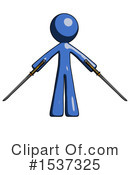 Blue Design Mascot Clipart #1537325 by Leo Blanchette