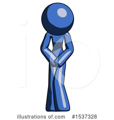 Royalty-Free (RF) Blue Design Mascot Clipart Illustration by Leo Blanchette - Stock Sample #1537328