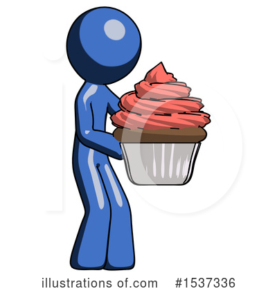 Royalty-Free (RF) Blue Design Mascot Clipart Illustration by Leo Blanchette - Stock Sample #1537336