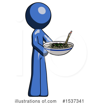 Royalty-Free (RF) Blue Design Mascot Clipart Illustration by Leo Blanchette - Stock Sample #1537341