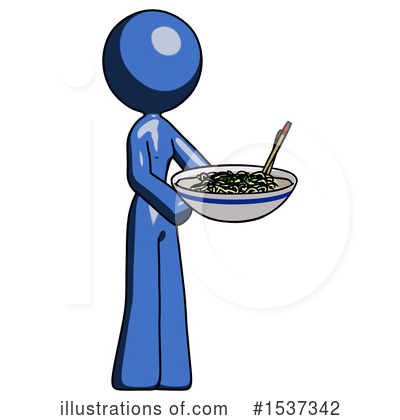 Royalty-Free (RF) Blue Design Mascot Clipart Illustration by Leo Blanchette - Stock Sample #1537342