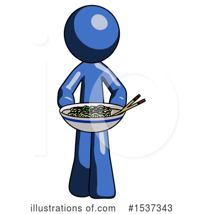 Royalty-Free (RF) Blue Design Mascot Clipart Illustration by Leo Blanchette - Stock Sample #1537343
