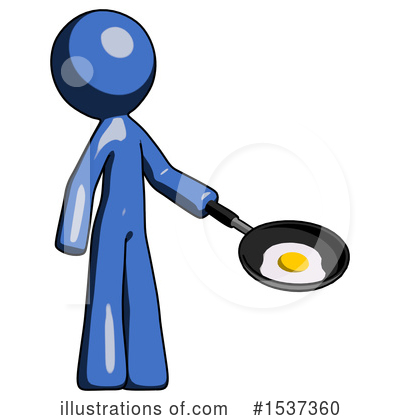 Royalty-Free (RF) Blue Design Mascot Clipart Illustration by Leo Blanchette - Stock Sample #1537360