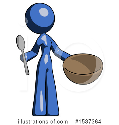 Royalty-Free (RF) Blue Design Mascot Clipart Illustration by Leo Blanchette - Stock Sample #1537364