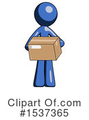 Blue Design Mascot Clipart #1537365 by Leo Blanchette