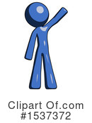Blue Design Mascot Clipart #1537372 by Leo Blanchette