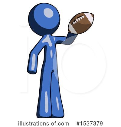 Royalty-Free (RF) Blue Design Mascot Clipart Illustration by Leo Blanchette - Stock Sample #1537379