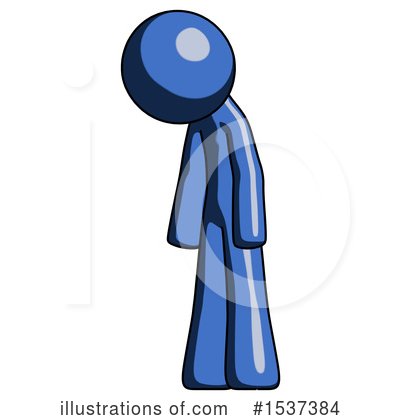 Royalty-Free (RF) Blue Design Mascot Clipart Illustration by Leo Blanchette - Stock Sample #1537384