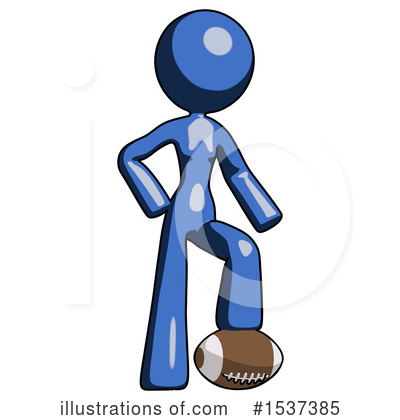 Royalty-Free (RF) Blue Design Mascot Clipart Illustration by Leo Blanchette - Stock Sample #1537385