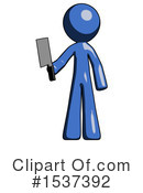 Blue Design Mascot Clipart #1537392 by Leo Blanchette