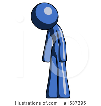 Royalty-Free (RF) Blue Design Mascot Clipart Illustration by Leo Blanchette - Stock Sample #1537395