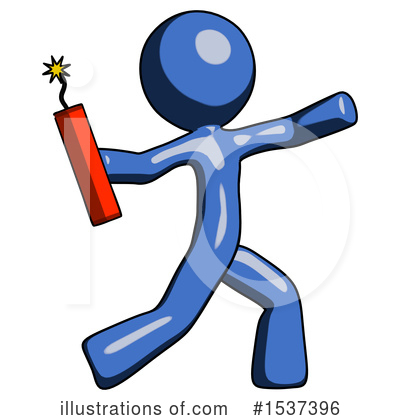 Royalty-Free (RF) Blue Design Mascot Clipart Illustration by Leo Blanchette - Stock Sample #1537396