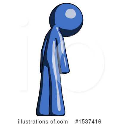 Royalty-Free (RF) Blue Design Mascot Clipart Illustration by Leo Blanchette - Stock Sample #1537416