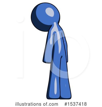 Royalty-Free (RF) Blue Design Mascot Clipart Illustration by Leo Blanchette - Stock Sample #1537418