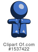 Blue Design Mascot Clipart #1537422 by Leo Blanchette