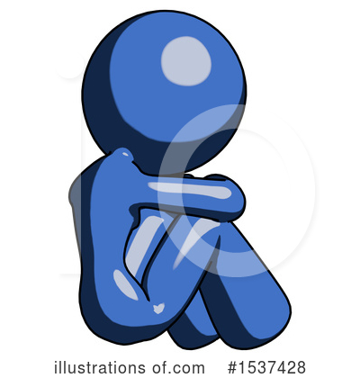 Royalty-Free (RF) Blue Design Mascot Clipart Illustration by Leo Blanchette - Stock Sample #1537428