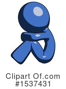 Blue Design Mascot Clipart #1537431 by Leo Blanchette