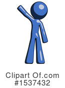 Blue Design Mascot Clipart #1537432 by Leo Blanchette