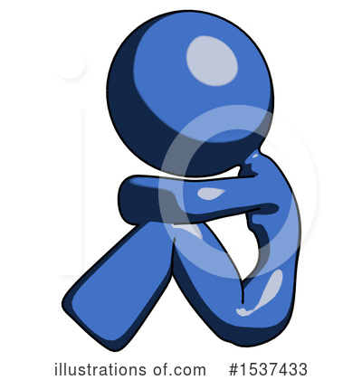 Royalty-Free (RF) Blue Design Mascot Clipart Illustration by Leo Blanchette - Stock Sample #1537433