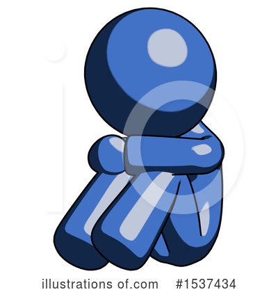 Royalty-Free (RF) Blue Design Mascot Clipart Illustration by Leo Blanchette - Stock Sample #1537434